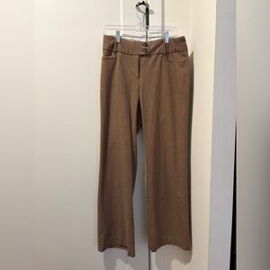 Tan and Black Plaid Rafaella Dress Pants - Size 6